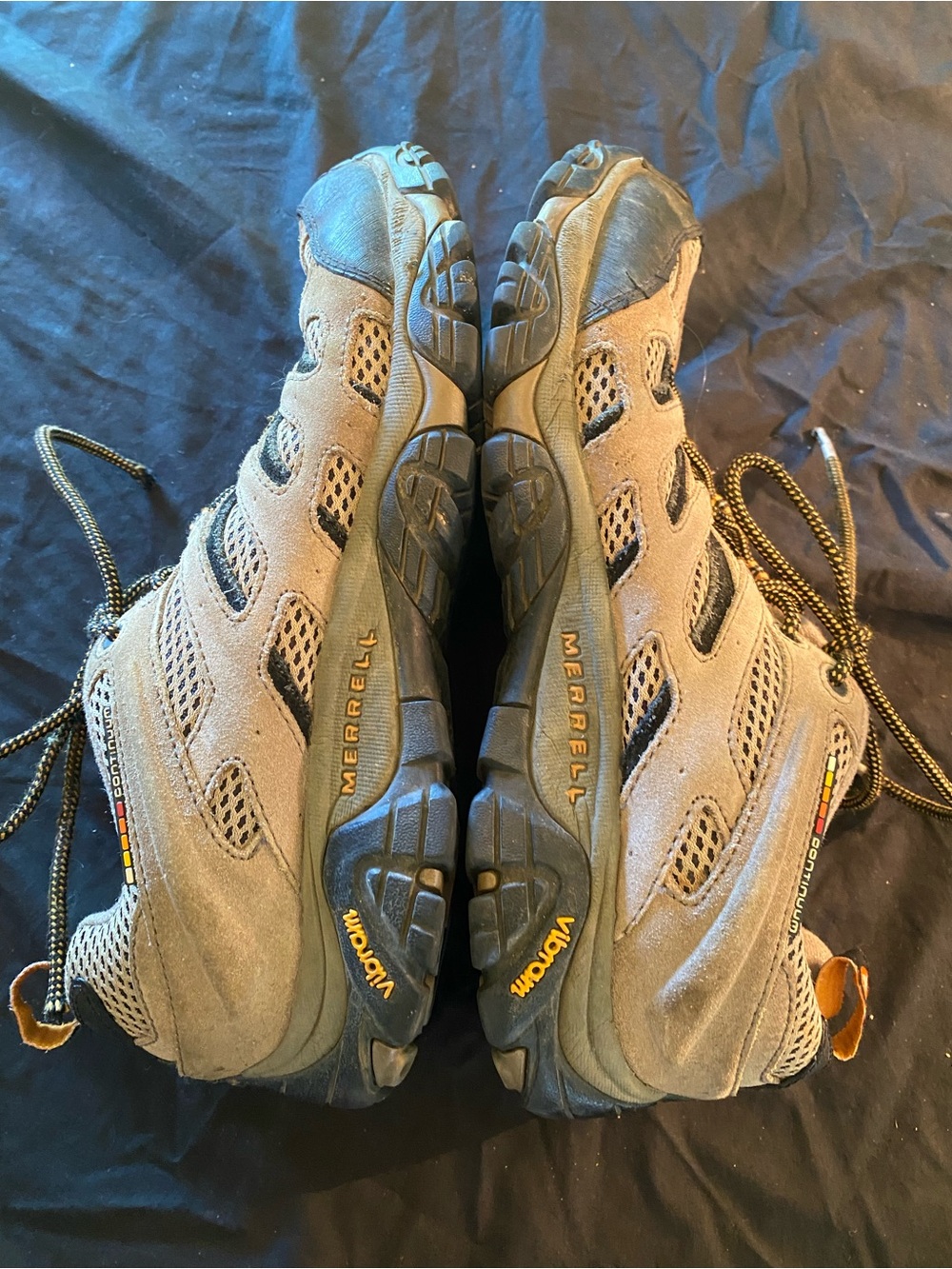 Merrell Moab Ventilator Mens Size 10 Wide Hiking Shoes Walnut Brown J86595W